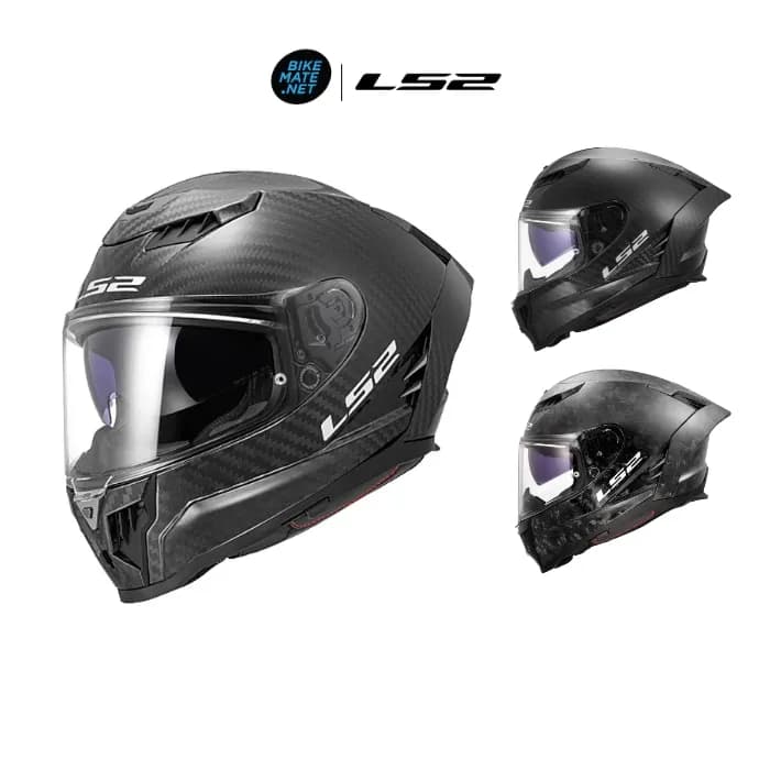 LS2 Helmets FF807 Dragon Solid Matt Carbon - หมวกกันน็อคเต็มใบ