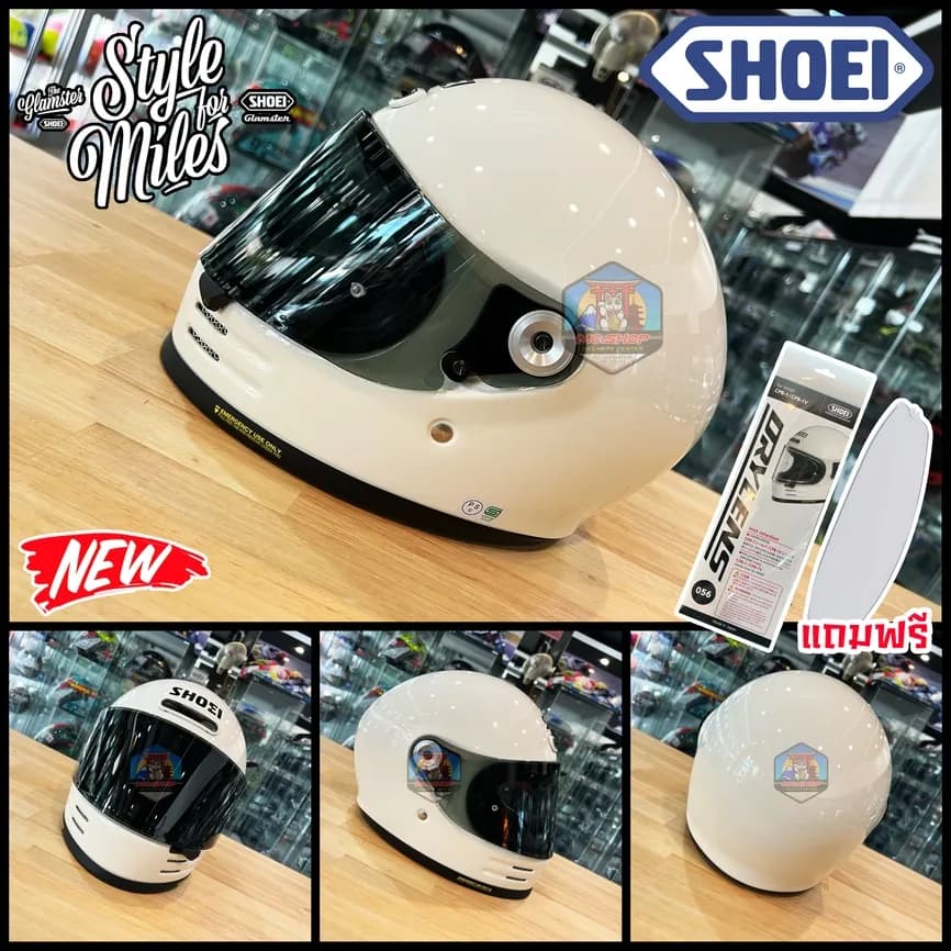 หมวกกันน็อค SHOEI GLAMSTER 06 WHITE