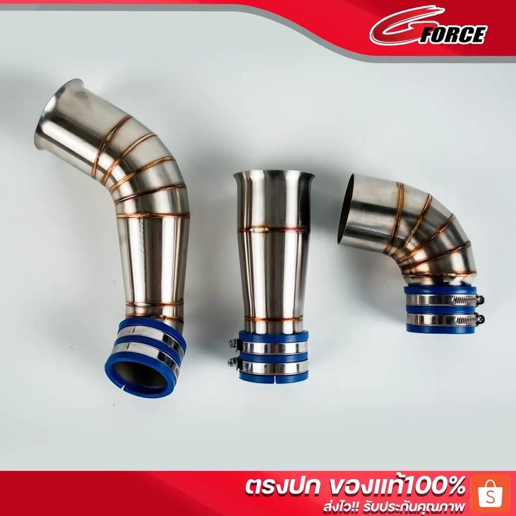 ท่อกรองเลส xmax300 / Forza350 ท่อกรองอากาศ ดูดสด - เข้าหม้อกรองเดิม ขึ้นยูบล็อค ท่อไอดี คอกรองดูดสด