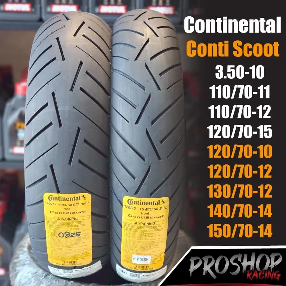 ยาง Continental Conti Scoot สำหรับ Vespa Sprint Filano Giorno Xmax Forza 350 ADV Vespa Giorno X300 Monkey ContiScoot