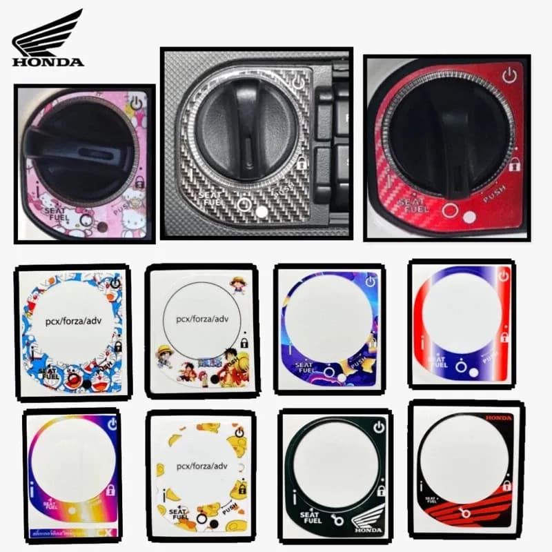Forza350 Pcx150 สติ๊กเกอร์กันรอย เบ้ากุญแจ Pcx 2016-2020 / Forza350 / Forza300 / Adv150 สติ๊กเกอร์สะท้อนแสง ตกแต่งรถ