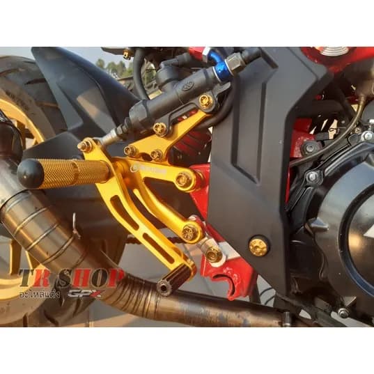 เกียร์โยง GPX Demon 150 GR V.4 งาน DIY No.28 – พรีเมียมพักเท้าแต่งสำหรับสายซิ่ง