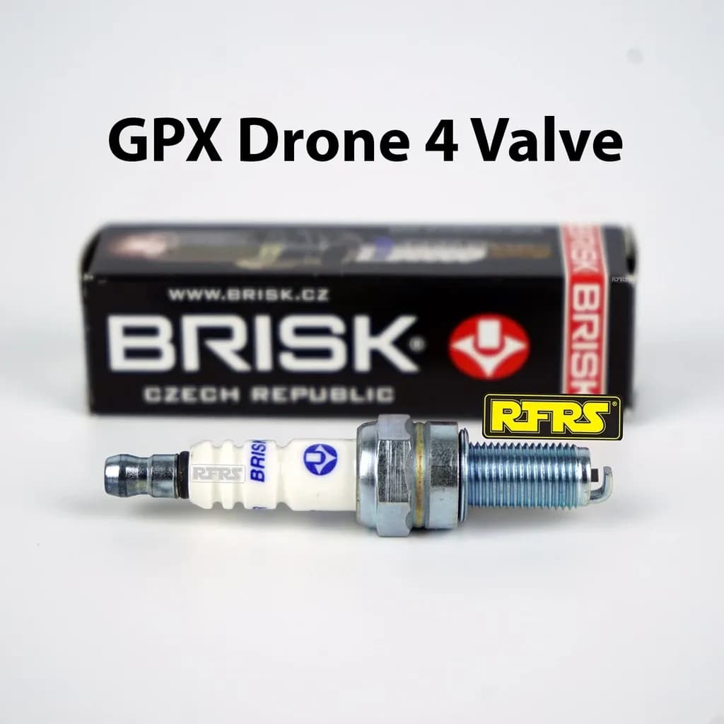 หัวเทียน BRISK COPPER RACING และ VANZ แกนทองแดง GPX Drone 4 Valve (C01RA) รองรับทุกน้ำมัน Made in EU