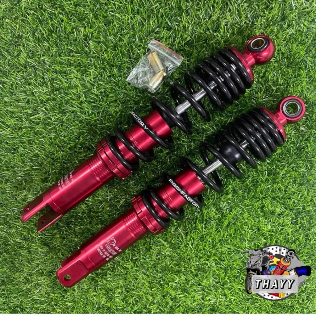 โช๊คแก๊ส POSH PCX V.2 โช๊คไทย POSH แท้100% สำหรับมอเตอร์ไซค์รุ่น PCX 310MM(คู่) ใส่กับ GPX Drone ได้