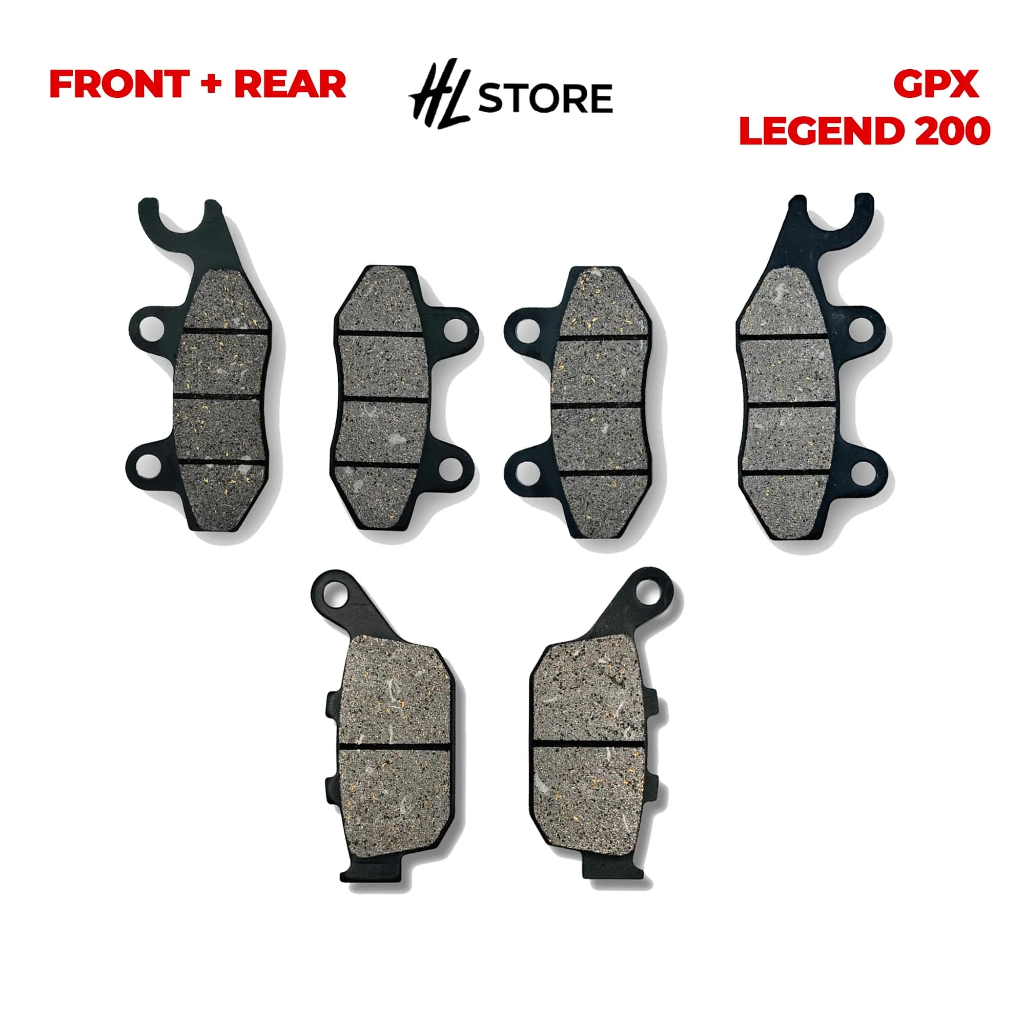 ชุดพักเท้าหน้า-หลัง สำหรับ GPX Legend 200, 150, CR5, Demon 150 GN/GR, Razer, Twin, Gentleman