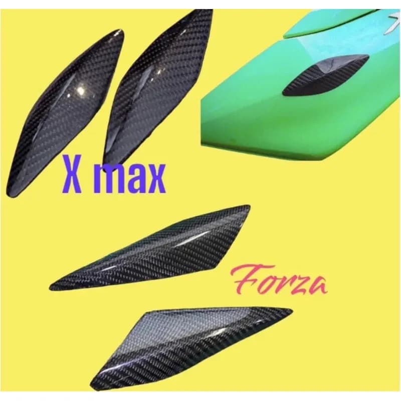 กันรอยข้าง FORZA 300-350 , X MAX 350 เพียวคาร์บอนแท้ เคฟล่าแท้ 2 ชิ้น