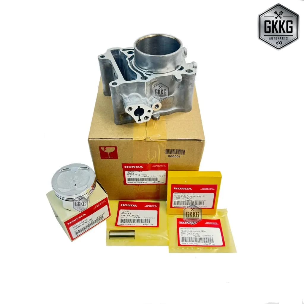 เสื้อสูบพร้อมลูกสูบแหวนกิ๊บล็อค แท้ศูนย์ HONDA ADV160 CLICK160 LEAD125 (4วาล์ว) GIORNO PCX160 รหัสสินค้า 12100-K1Z-T00