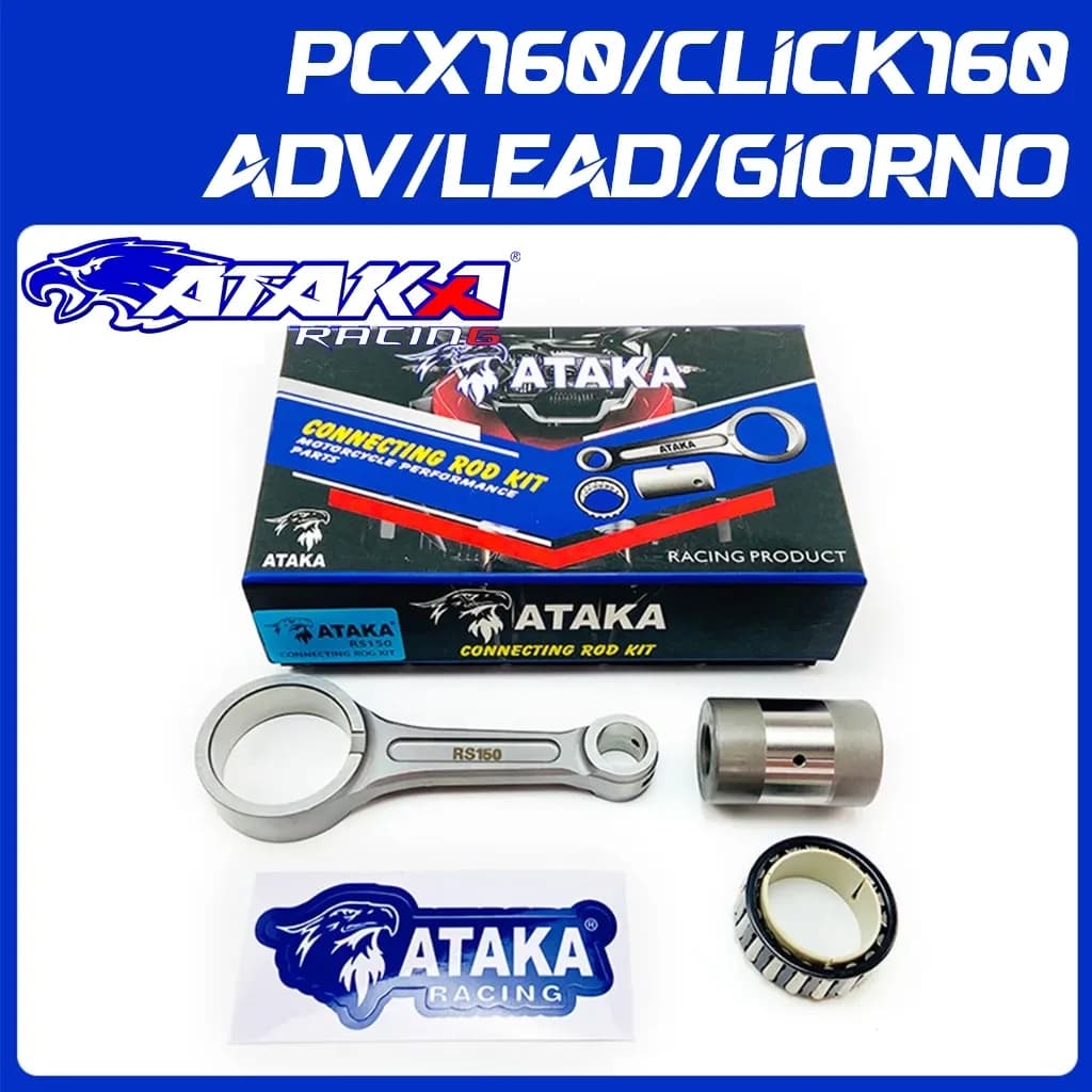 ATAKA ก้านฟอส CNC Forged สำหรับHONDA PCX160 CLICK160 ADV SONIC150 SUPRA GTR150 CBR150 CB150R ก้านสูบ ส่งเร็วทันใจ