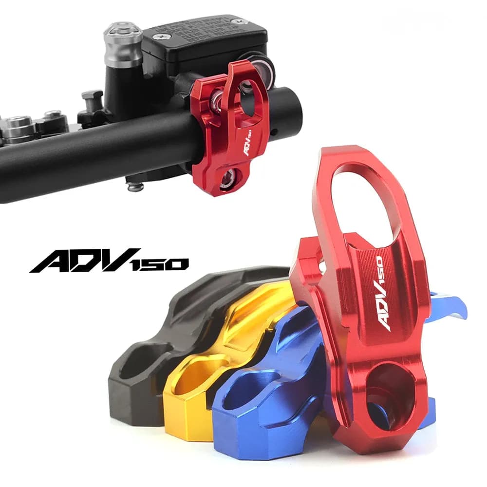 สําหรับ Honda adv150 adv350 ADV 350 150 adv150 adv350 อุปกรณ์เสริมรถจักรยานยนต์ CNC อลูมิเนียมผู้ถือตะขอหมวกกันน็อค Clamp วงเล็บกระบอก