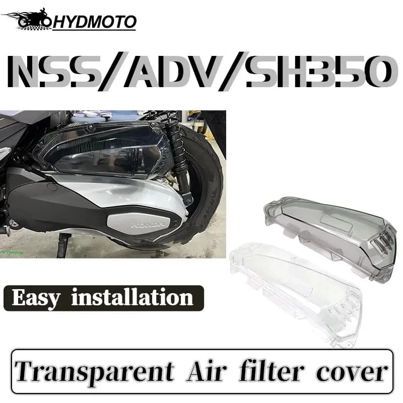 สําหรับ Honda Forza350 FORZA 350 ADV350 ฝาครอบกรองอากาศฝาครอบกรองอากาศฝาครอบกรองอากาศโปร่งใสการปรับเปลี่ยนอุปกรณ์เสริม