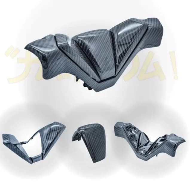 ชุดแฮนด์ 3ชิ้น คาร์บอน ลาย4เงา สำหรับForza350