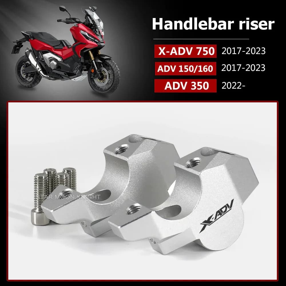 สําหรับ Honda X ADV750 X ADV 750 ADV 150 160 350 ADV350 ADV160 ADV150 HandleBar Riser Clamp ขยายบาร์ความสูงย้ายกลับ