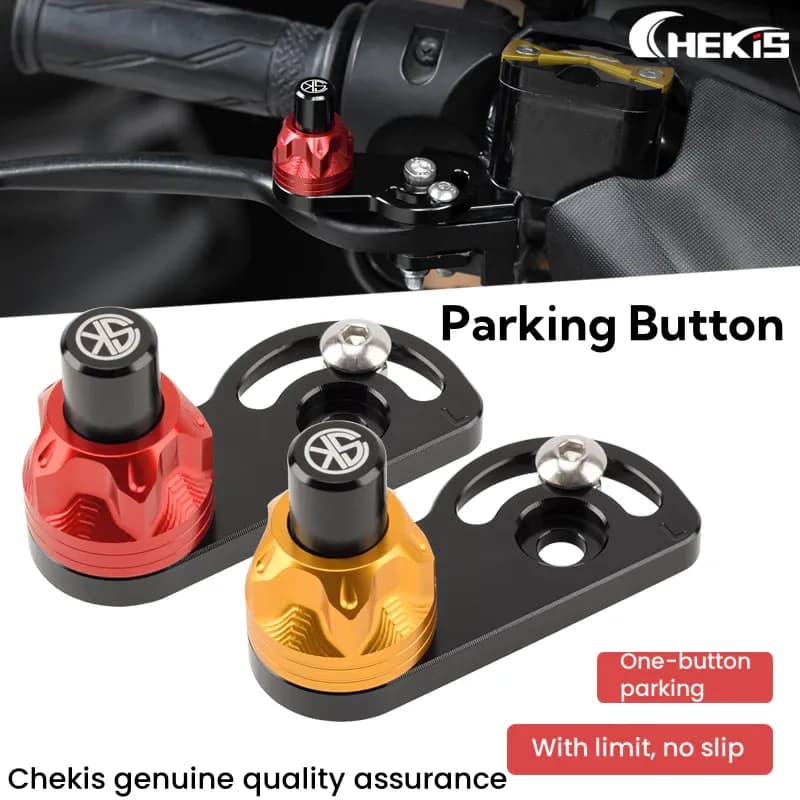 Chekis เบรคที่จอดรถปุ่มล็อคที่จอดรถผู้ช่วยปุ่มเบรกมือสําหรับ HONDA ADV160 ADV150 FORZA300 FORZA350 PCX160 PCX125 2021-2025 2026