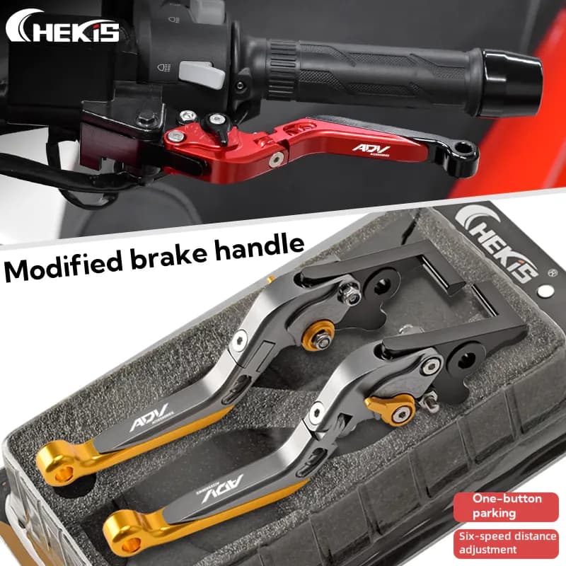 Chekis พร้อมฟังก์ชั่นจอดรถ มือจับเบรคพับได้และปรับได้สําหรับแตรดัดแปลง HONDA ADV350 ADV150 ADV160 ADV 150 160 350