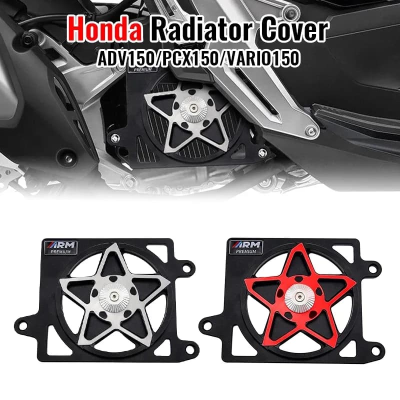 ADV150 PCX 150 AVRIO 150 Honda Motorcycle ดัดแปลงด้วยฝาครอบตาข่ายถังน้ําและพัดลมหมุนอัตโนมัติ