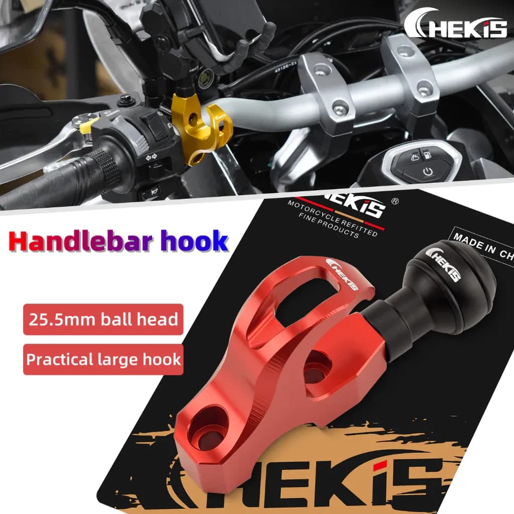 Chekis สําหรับ HONDA ADV160 ADV350 ADV150 ดัดแปลงแฮนด์ตะขอขนาดใหญ่พร้อมรูขยายที่วางโทรศัพท์มือถือหัวบอลอุปกรณ์ตกแต่ง ADV 150 160 350