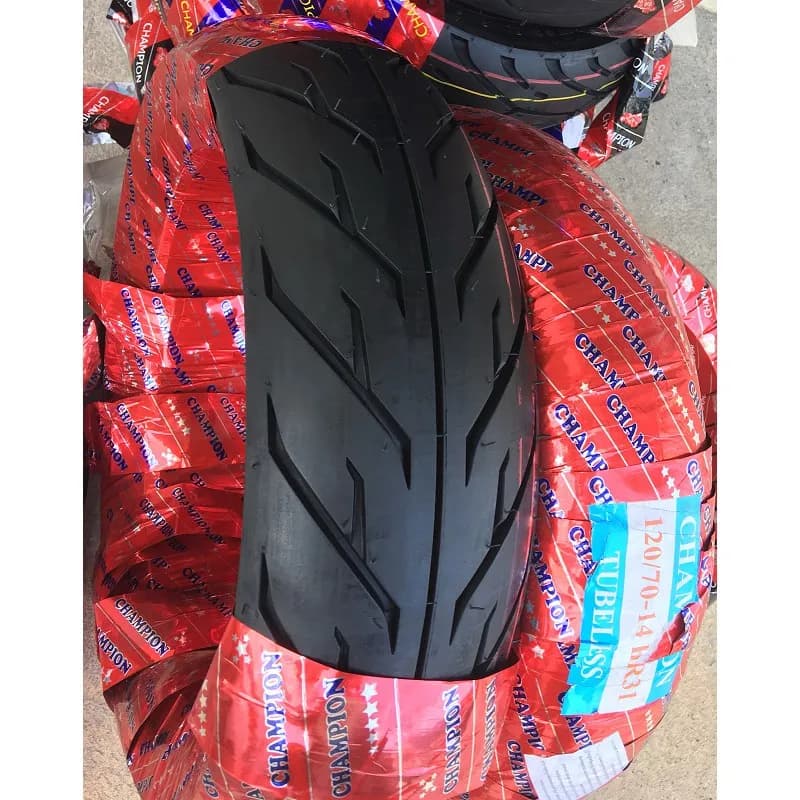 ยางมอเตอร์ไซค์ชุดคู่หน้า-หลัง GPX Demon 150 GR / GN ขนาดมาตรฐาน 120/70-14 & 140/70-14 ยึดเกาะถนนดีเยี่ยม (Tubeless)