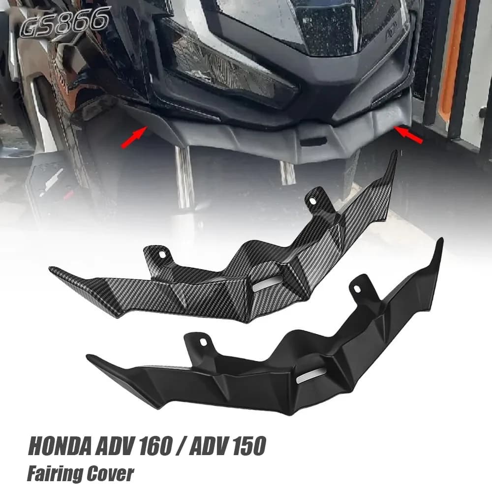 สำหรับรถจักรยานยนต์ ADV160 ADV150 ชุดครอบช่องดักอากาศด้านหน้า ปีกเล็กครอบไฟหน้าด้านล่าง
