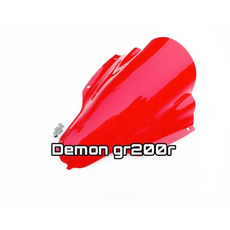 ชิวหน้าแต่ง GPX Demon GR200R สีแดง อะคริลิคหนา 3 มม.