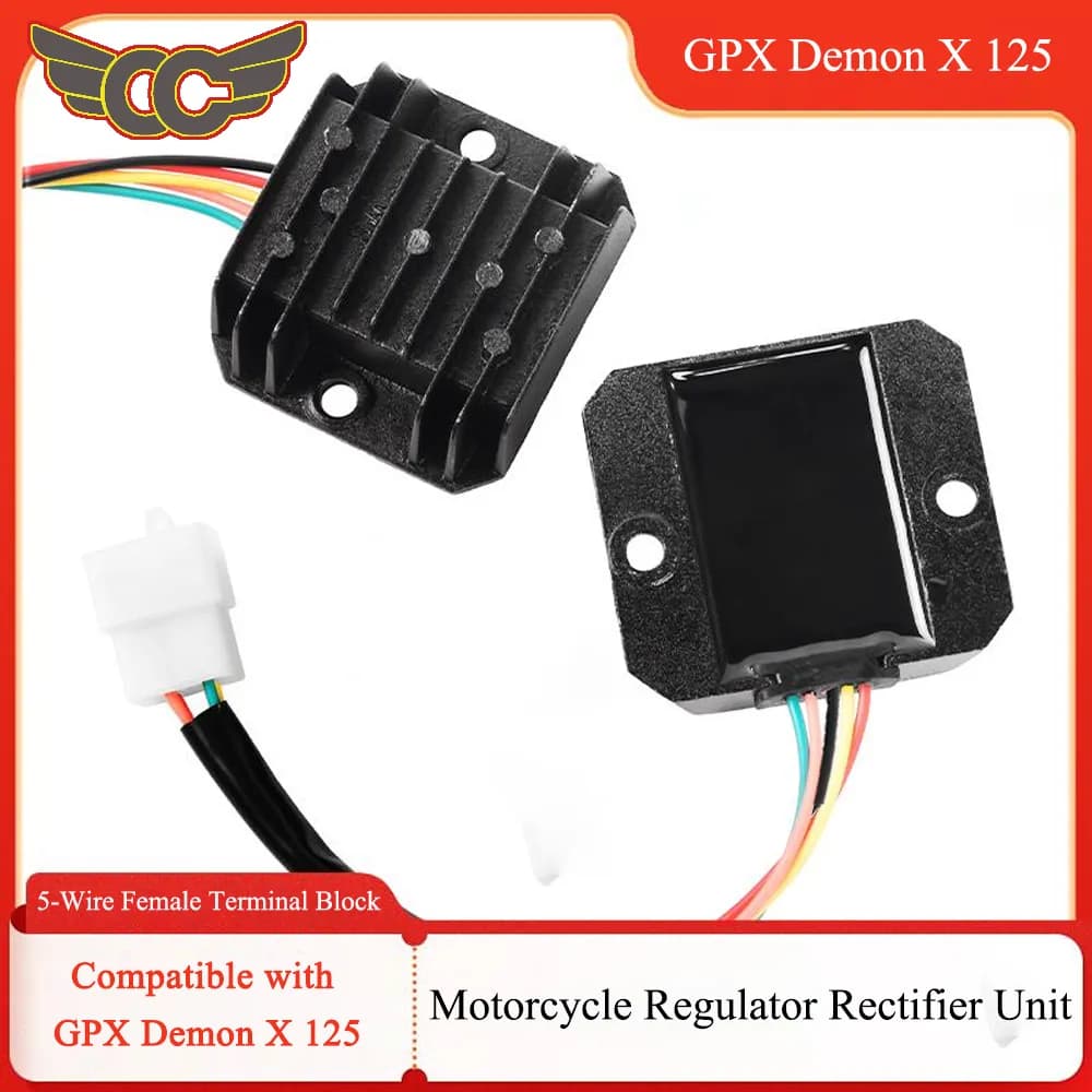แผ่นชาร์จแบตเตอรี่แท้ GPX สำหรับรุ่น Demon125, Wonwan, CG125, 150, ZJ125 และ KTM110